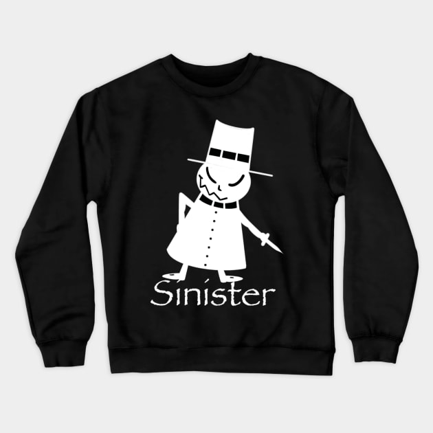 Sinister Tee Crewneck Sweatshirt by Black Moon Art Company